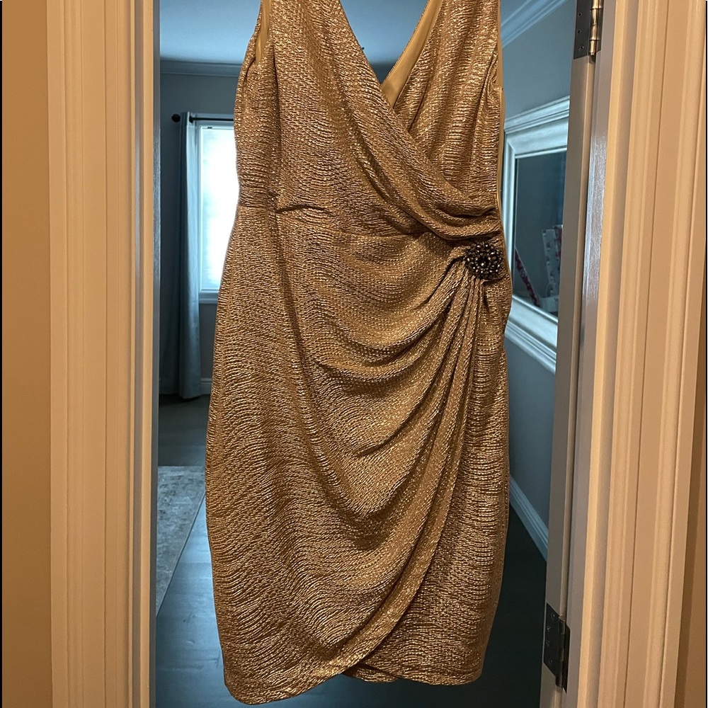 Silver cocktail dress